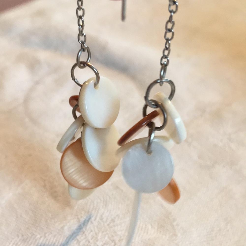 Shell Inspired Statement Earrings - image 2